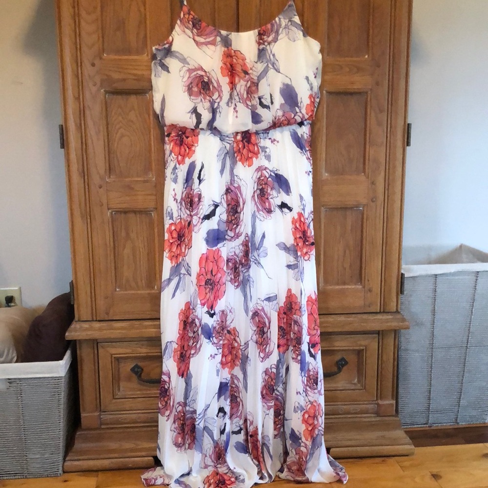 Bisou Bisou Floral Maxi Dress Size 16